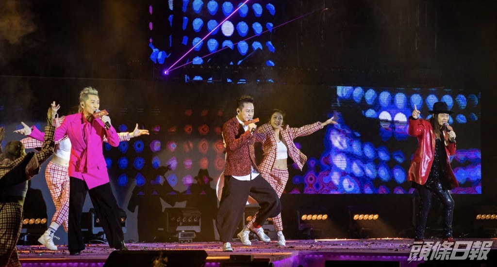 草蜢現身炒熱全場氣氛。